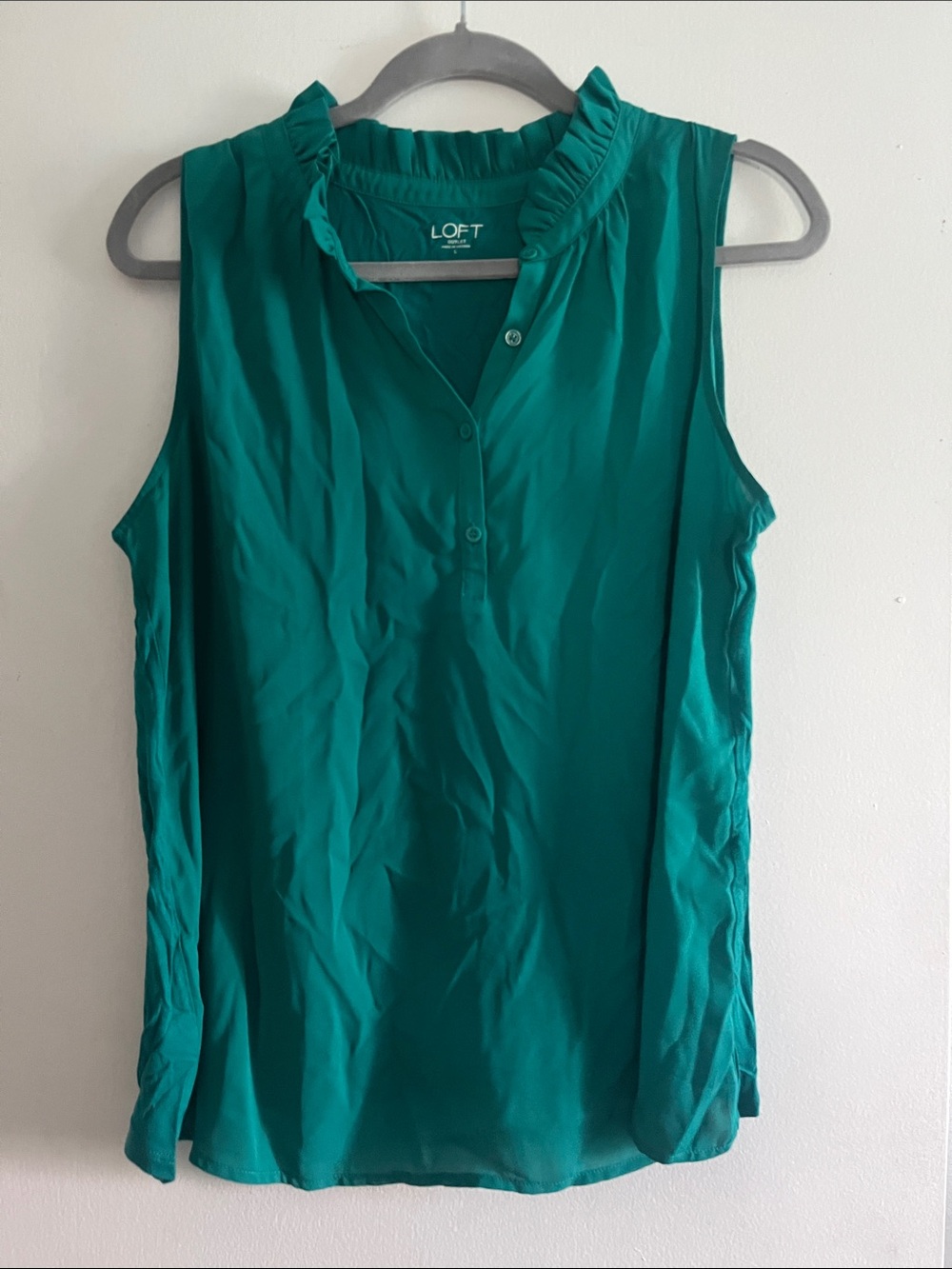 LOFT Outlet Mixed Media Top